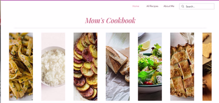 Mom's Cookbook Website