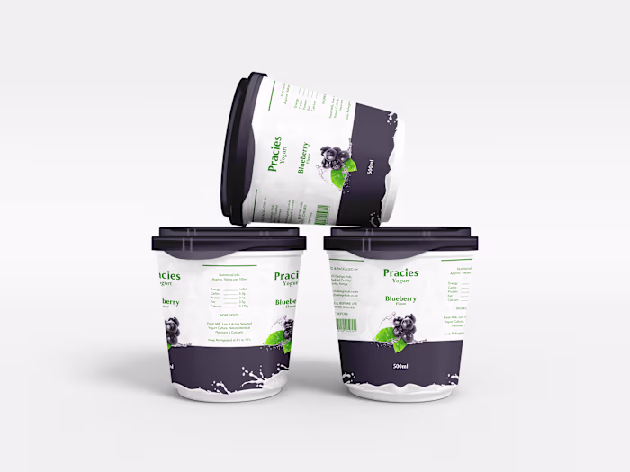 Pracies Yogurt Packaging Design