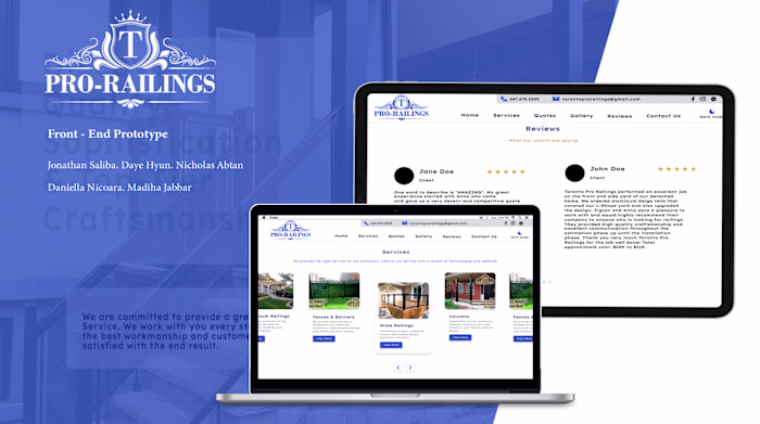 Toronto Prorailings: Site Redesign