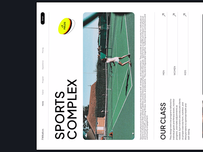 FitNation Website Design
