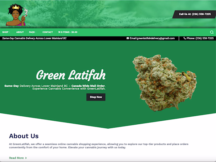 Responsive Web Design for E-commerce Store : Green Latifah