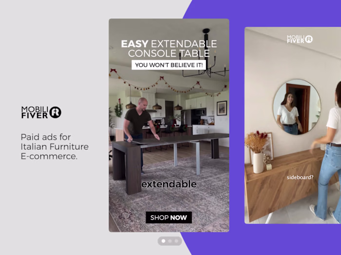 Social Media Paid Ads - Mobili Fiver