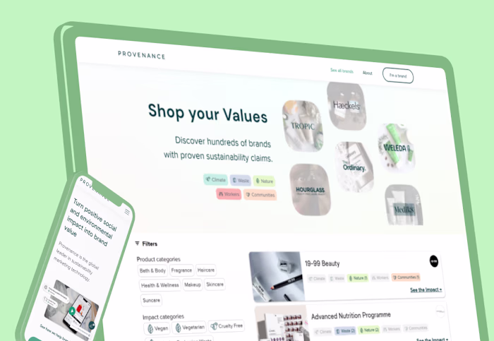 Provenance is the global leader in sustainability marketing