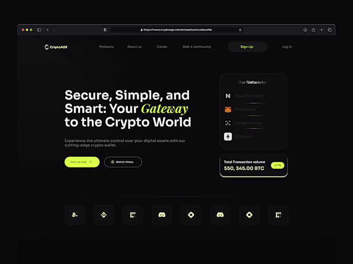 Criptoage Framer Website Development