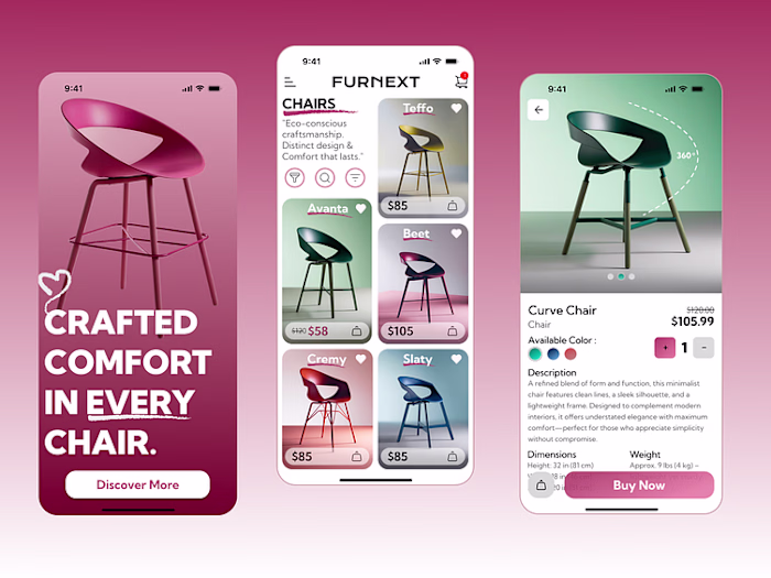 FURNEXT – Luxury Furniture App UI