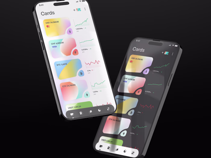 Next-gen finance management mobile app UX/UI design