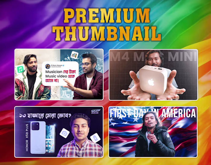 YouTube Thumbnail Designs