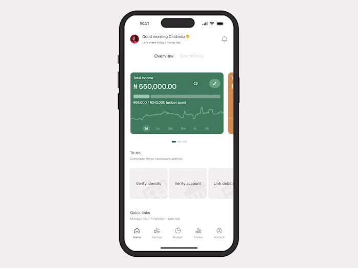 Vault - A personal finance mobile app