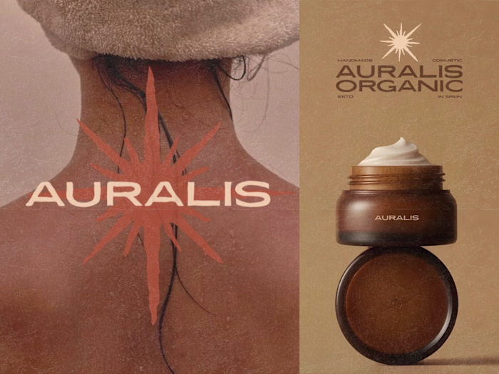 AURALIS: Organic skincare branding