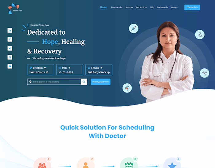 Designed another Medical Webite 