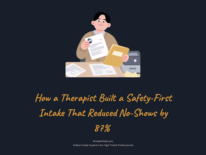 Safety-First Intake System for Dr. Chen