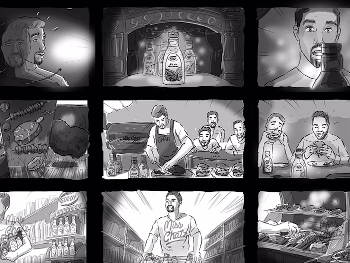 'Addressing the Dressing' Storyboard Art