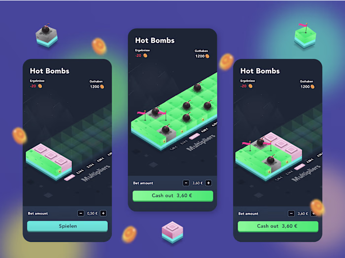 Hot Bombs game for Mintablo.