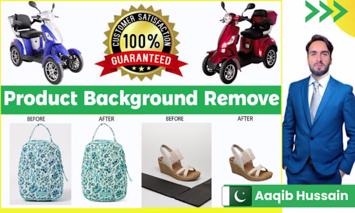 I will do 100 images background removal color transparent servi…