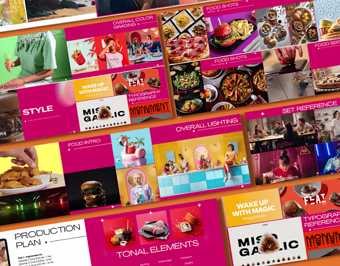 Food brand pitch deck presentation 