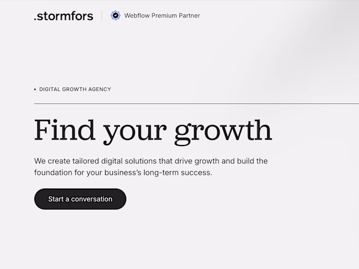 Stormfors Website Rebuild