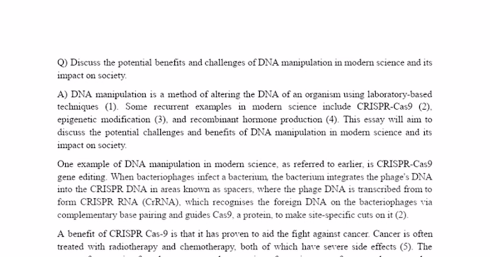 Exploring DNA Manipulation