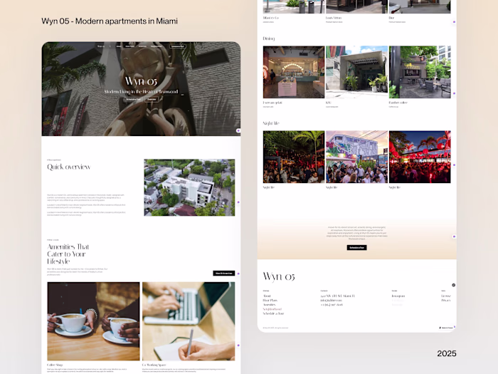 Wynwood Apartments Website Design on Framer