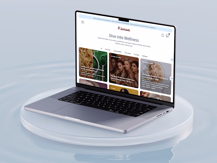 Seatrients E-commerce Website (Elementor)