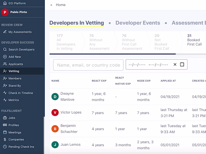 G2i Admissions Platform