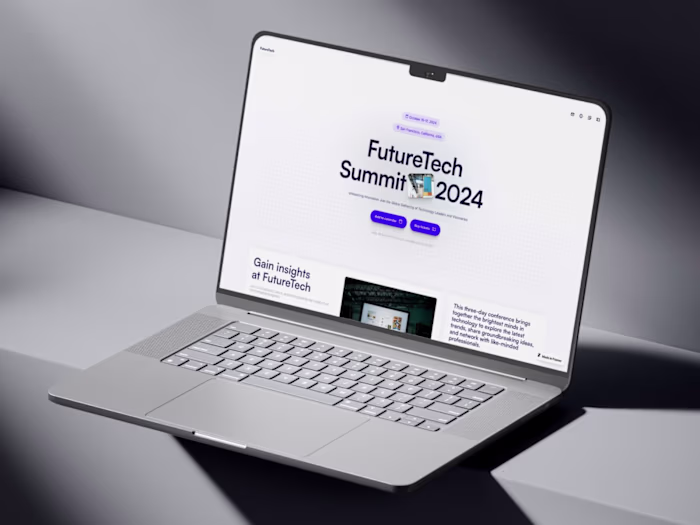 FutureTech - Conference Framer Template
