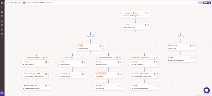 Automated Recruitment Intake System Implementation
