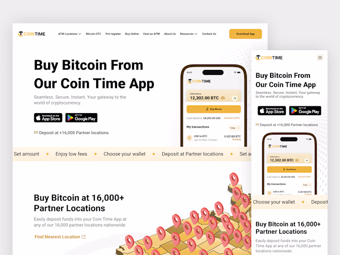 Buy Bitcoin Landing Page