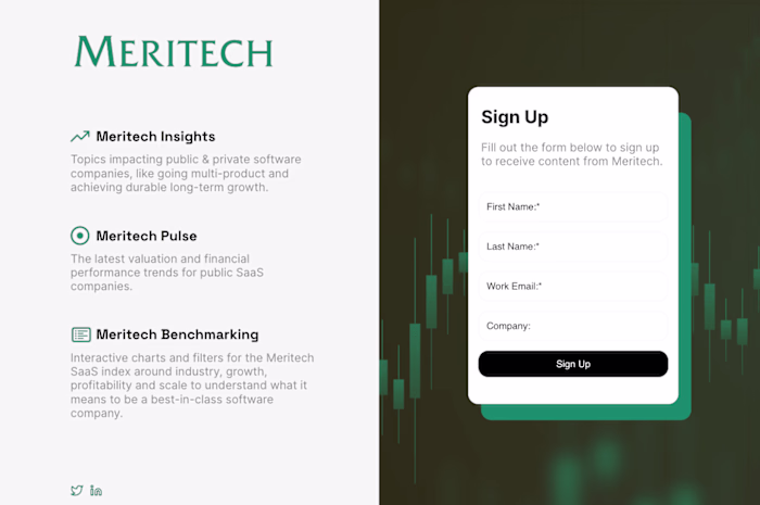 Meritech Capital - No Code Website Development