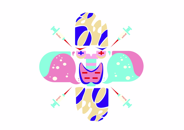 Thyroid texture / Illustration