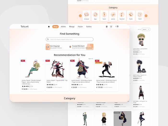 Anime Shop Website