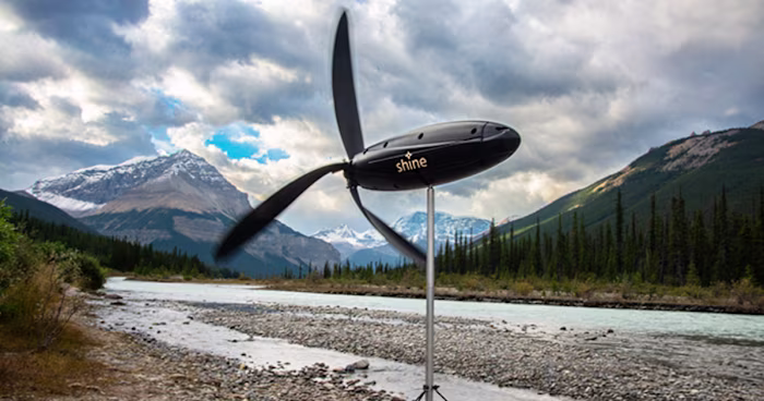 Shine: A Wind Turbine That Fits in Your Backpack