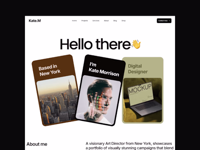 Portfolio Redesign for Digital Designer Professional