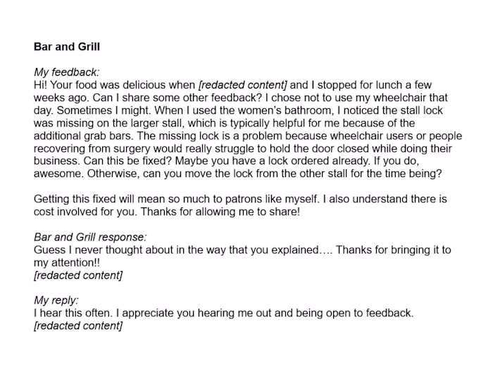 Ability Advocacy: Bar and Grill