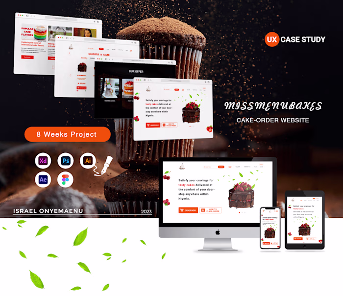 Cake Order Website (UX Case Study) on Behance
