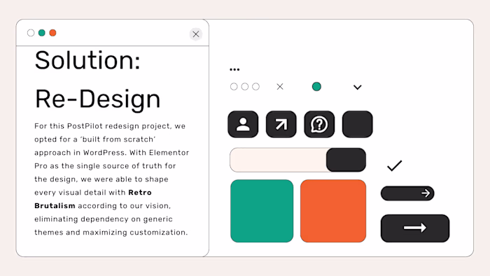 PostPilot Web Re-Design: A Brutalist Take