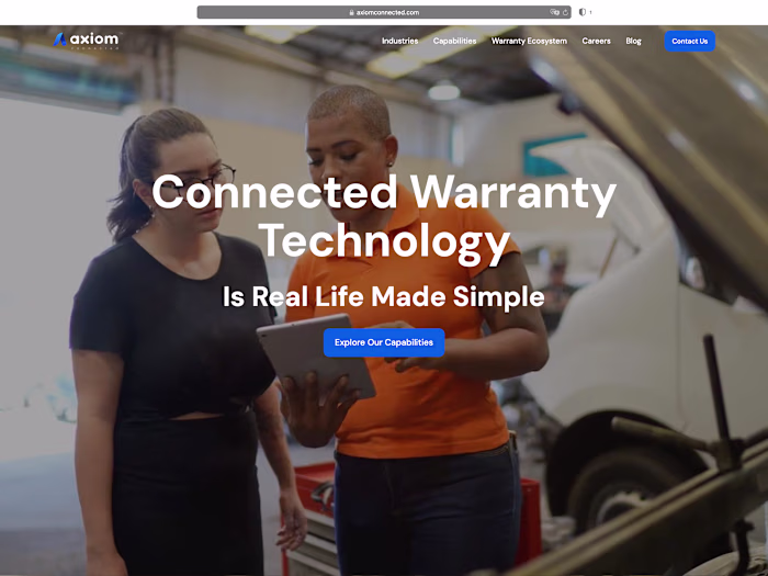 Axiom Connected - Modern USA Warranty Technology