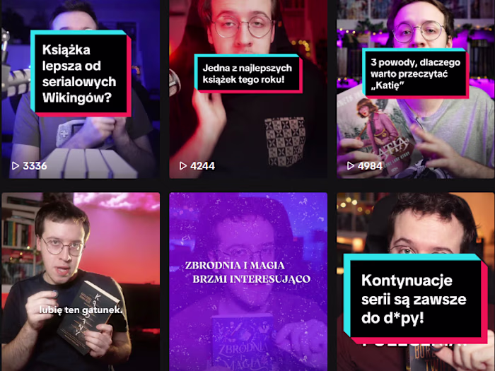 TikTok films editing