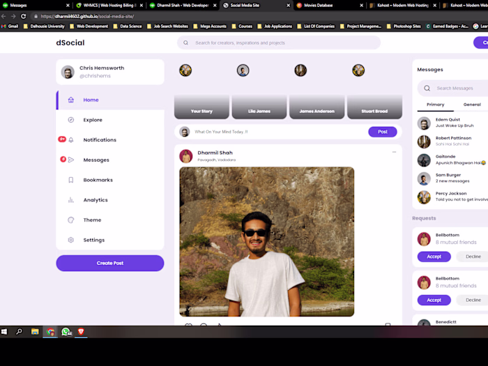 Social Media Website