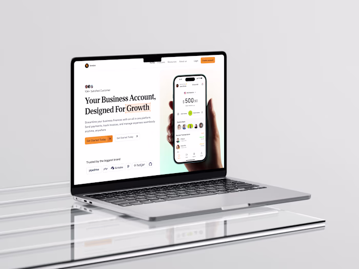 Invoize, Banking website