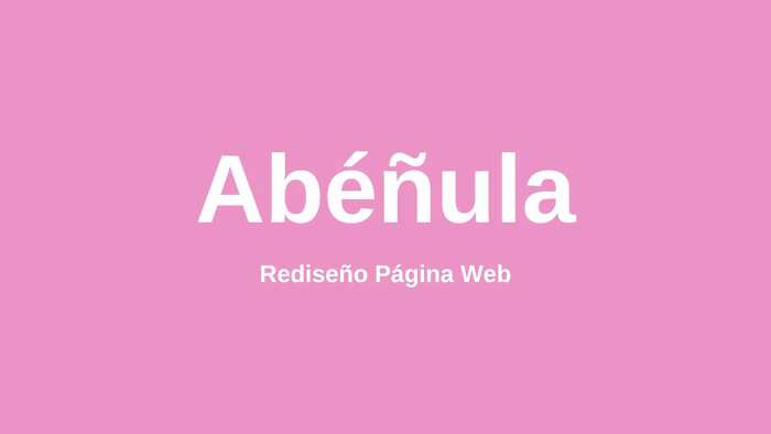 Rediseño Página Web Abéñula :: Behance