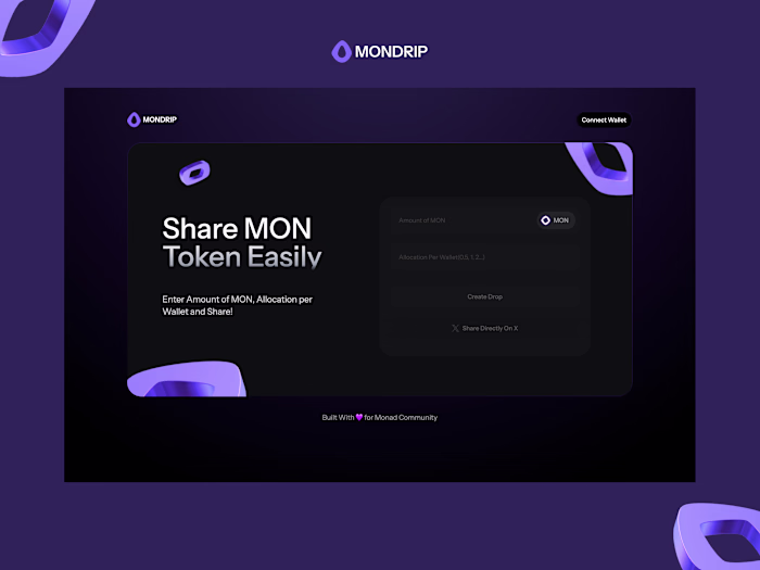 Mondrip - Token Distribution Utility