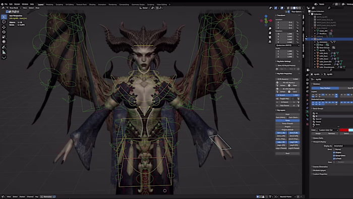 Blender 3D rig portfolio