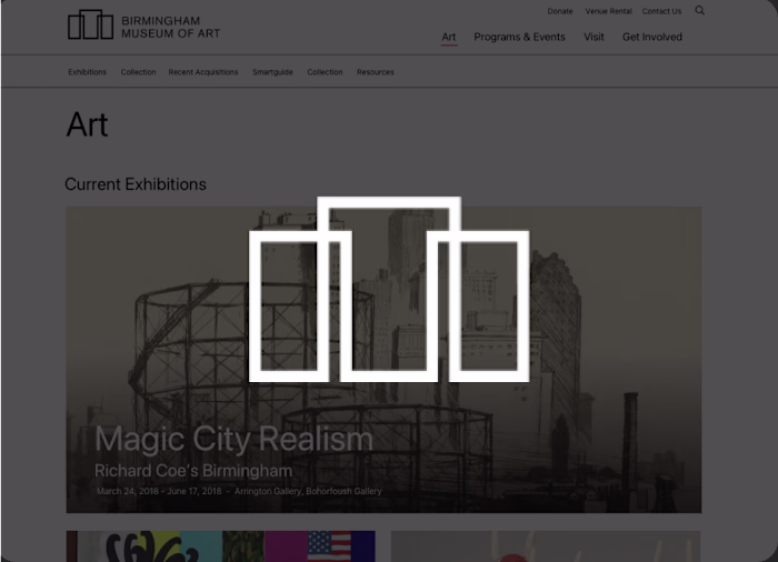 Birmingham Museum of Art Site Design