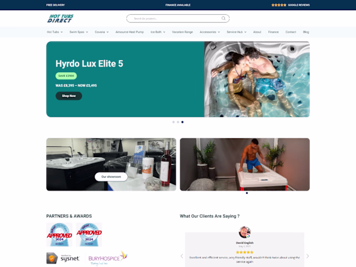Website design Tubs direct