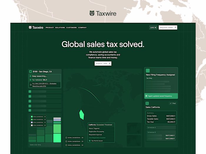 Taxwire Marketing Website | Figma to Framer Development