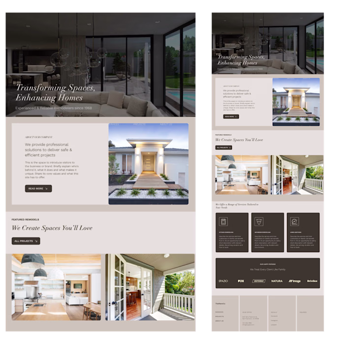 Web & Brand Design for - THE RENO CO