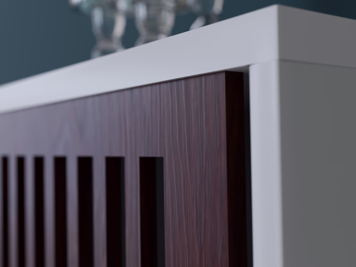 36" Mid Century Modern TV Stand Storage Cabinet