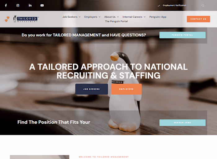 WordPress Elementor - Tailored Management Services