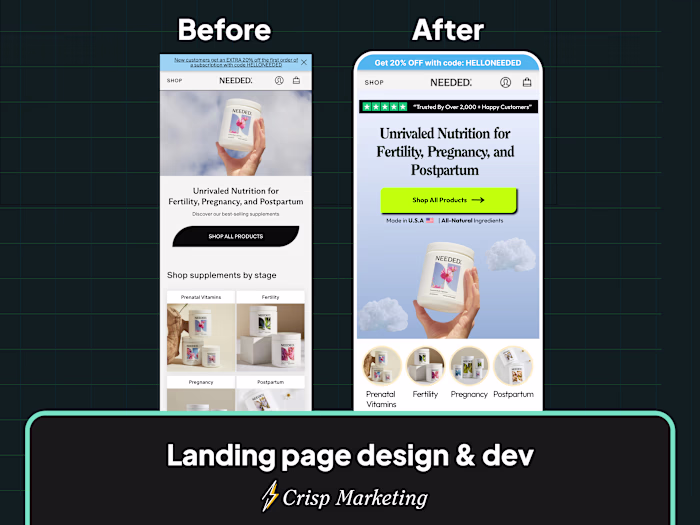 Shopify Store re-design