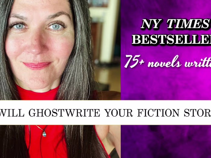 I will ghostwrite your fiction novel